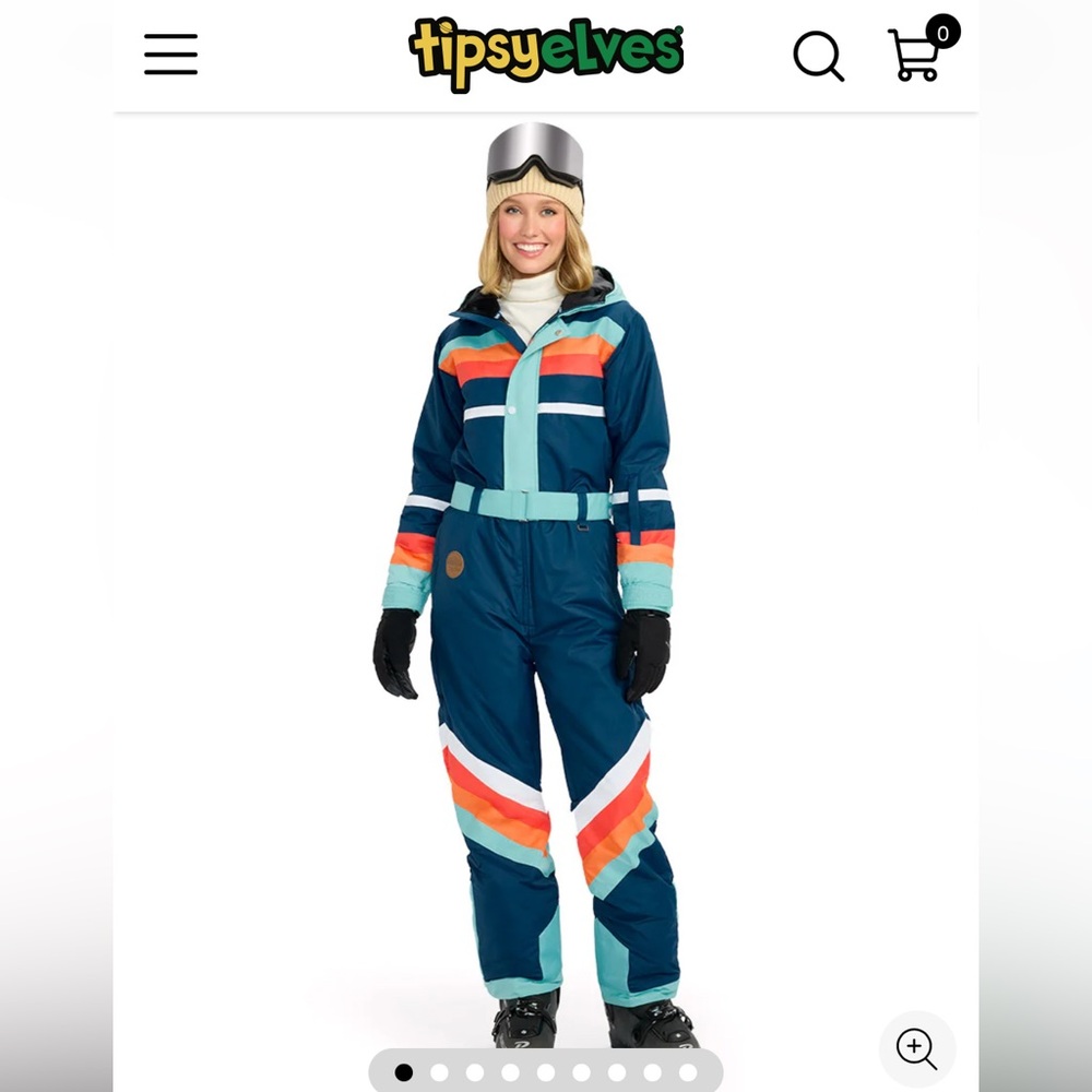 Tipsy elves women’s snow suit size Medium.